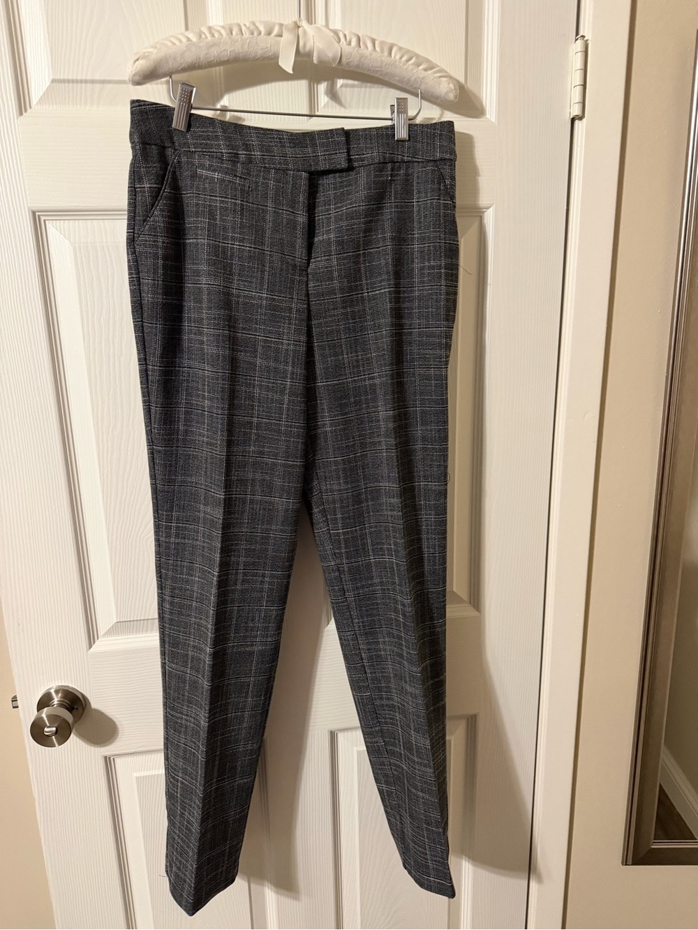 Investments Gray Plaid Dress Pants